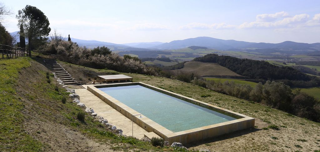 Pool view towards the village