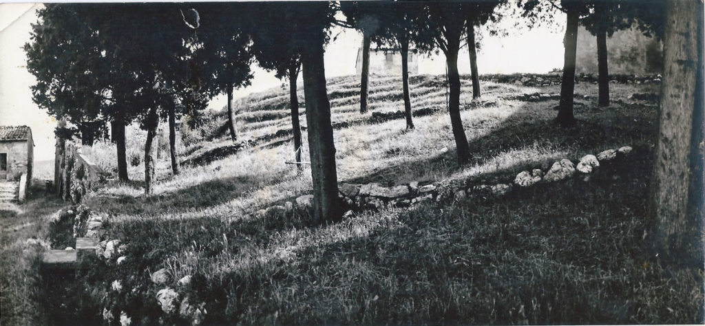 Panoramic historic photograph of Gello